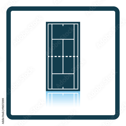 Tennis field mark icon
