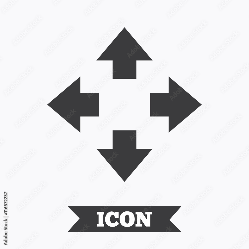 Fullscreen sign icon. Arrows symbol. Fullscreen sign icon. Arrows symbol.