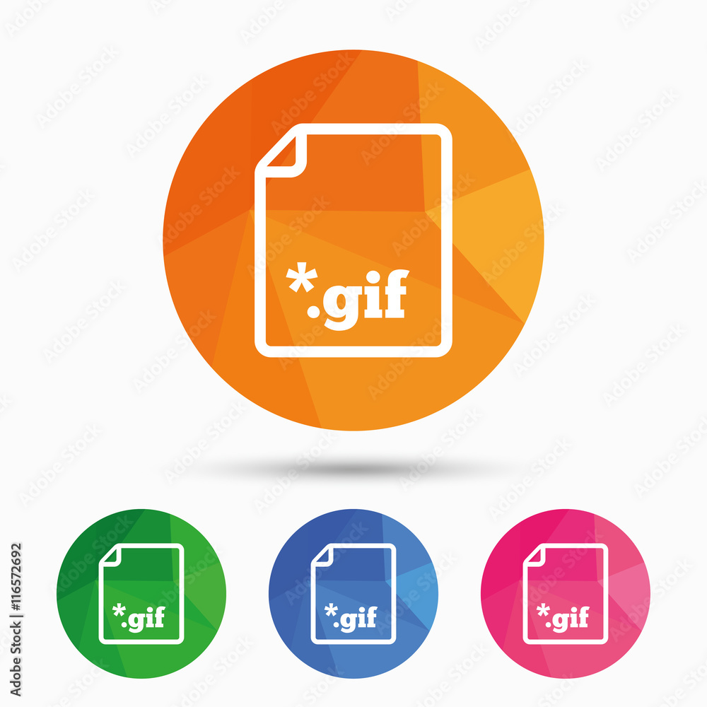 File GIF sign icon. Download image file. File GIF sign icon. Download image file.