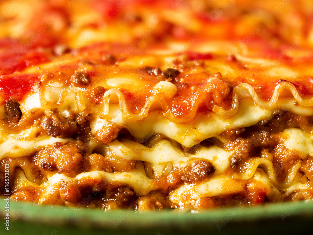 rustic italian cheesy lasagna pasta