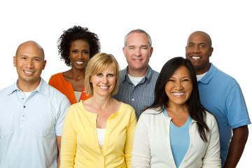 Diverse group of people. Multicultural group of people.
