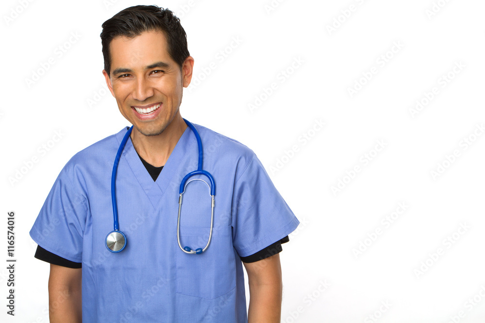 Hispanic doctor or nurse. Healthcare provider. Hispanic doctor or nurse. Healthcare provider.