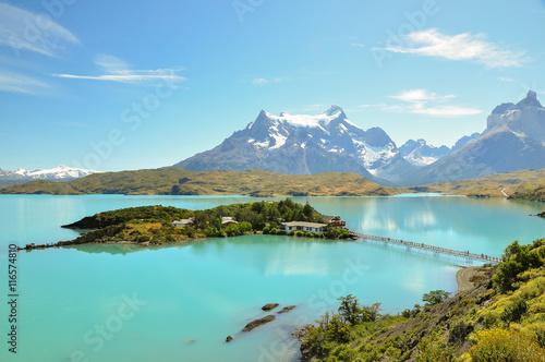 Great lake at Torres del Paine National Park
