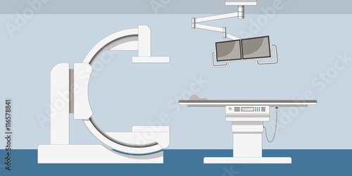 Illustration of a modern X-ray machine