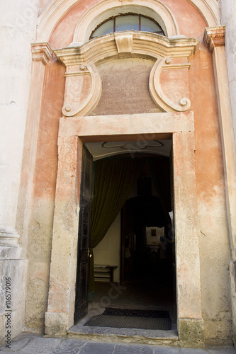 Entrance door of Dominican Church of St. Nicholas
