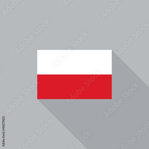 Poland flag flat design vector illustration Free Download Poland flag flat design vector illustration - GFXLoad