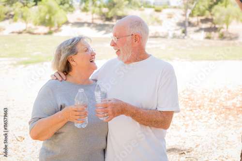 Happy Healthy Senior Couple...