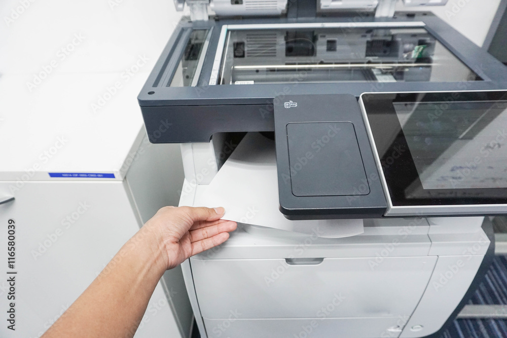 take a document from the printer take a document from the printer