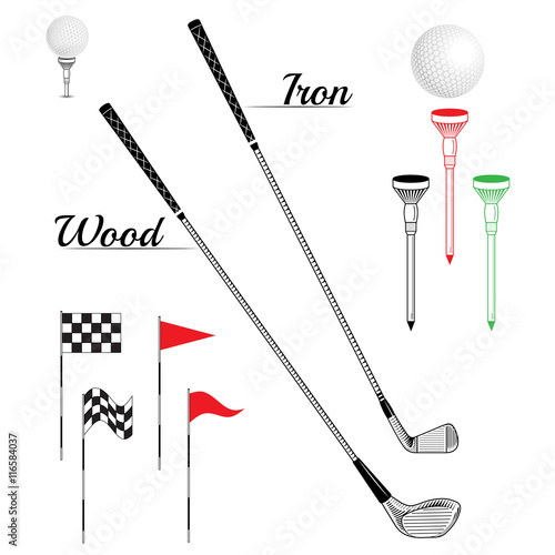 Golf icon set