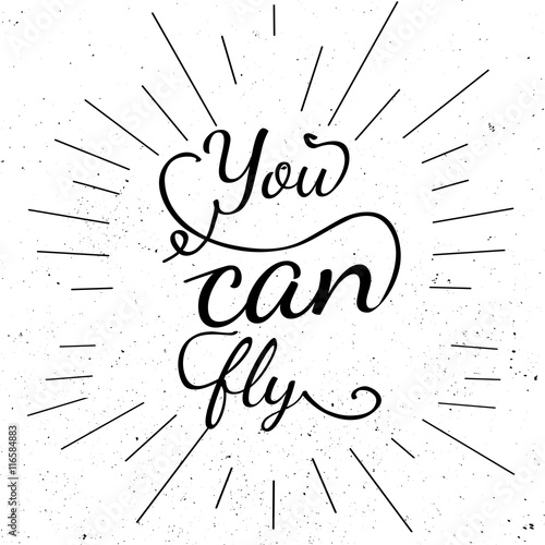  Lettering - You can fly