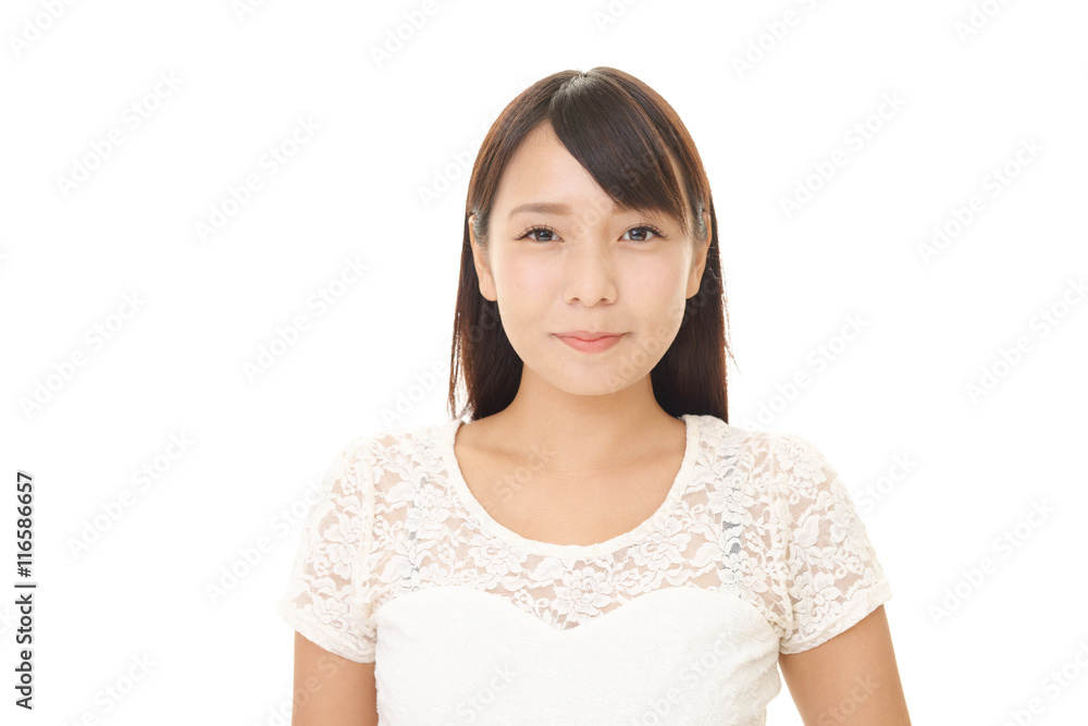 微笑む女性 微笑む女性