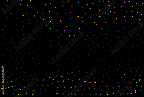 Black And Confetti Party Background