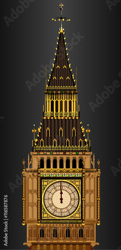 Big Ben Striking Midnight