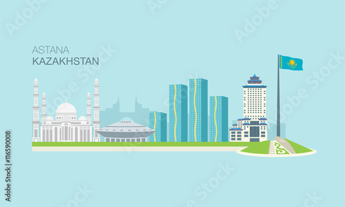 Astana city buildings 2, Kazakhstan