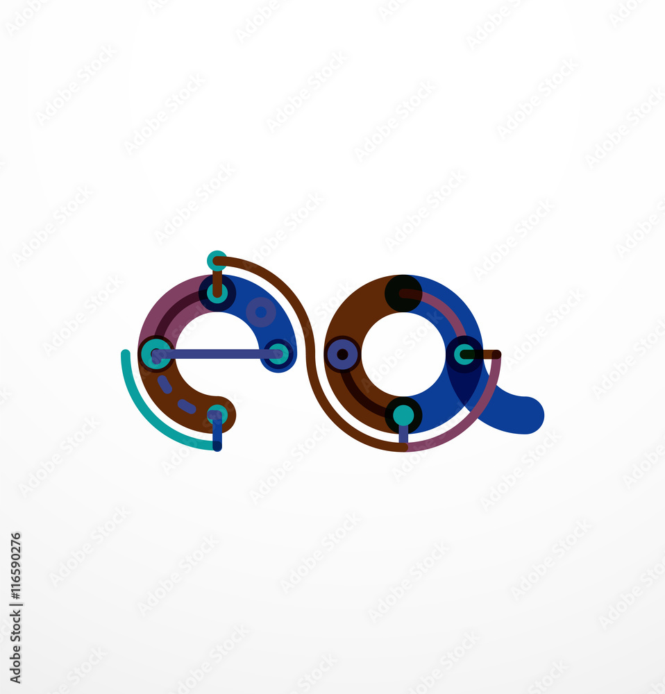 Line letter design Line letter design