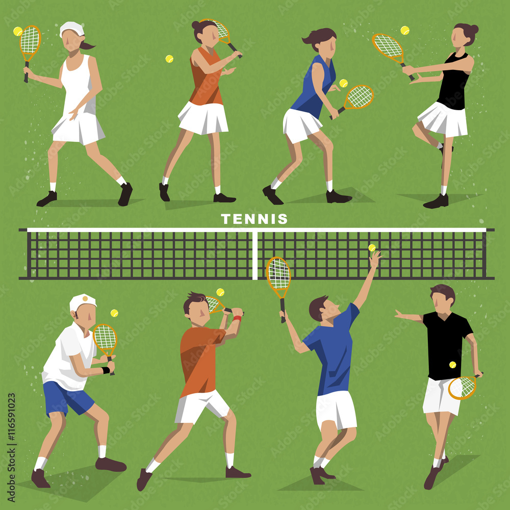 Tennis players collection Tennis players collection