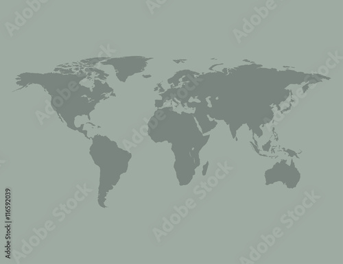 Fototapeta Naklejka Na Ścianę i Meble -  Vector world map