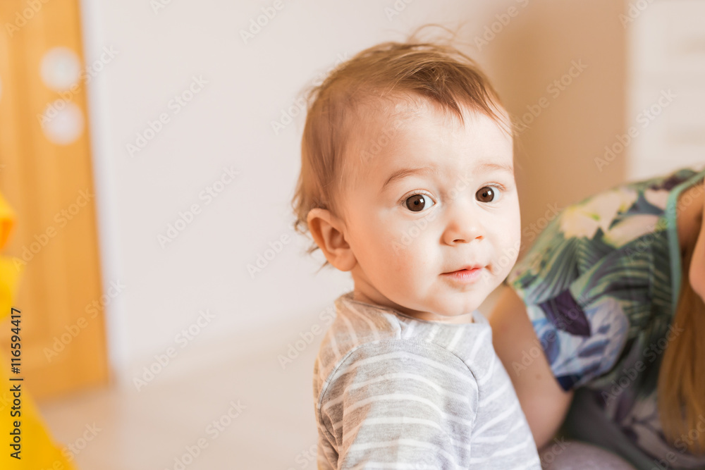 Portrait Of Cute Baby Boy