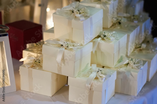 Cuadro en lienzo Wedding favors for guest