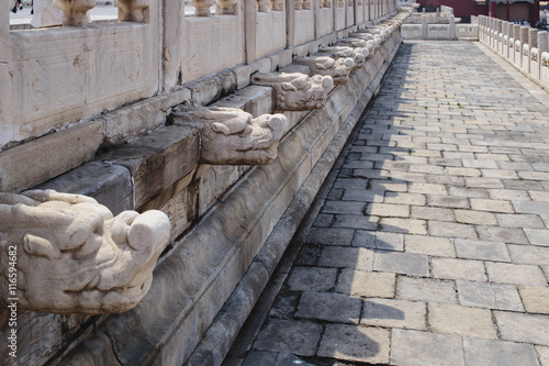 Architecture in details in China Beijing Forbidden city