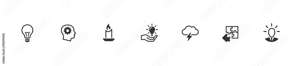 Idea icons set
