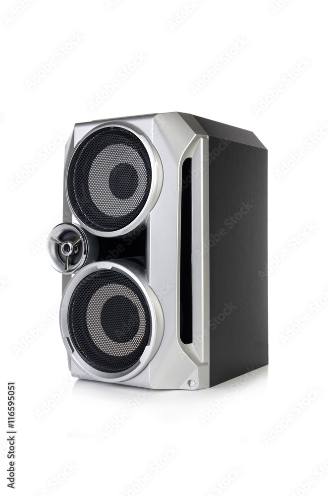 Sound audio speaker isolated on white background Sound audio speaker isolated on white background