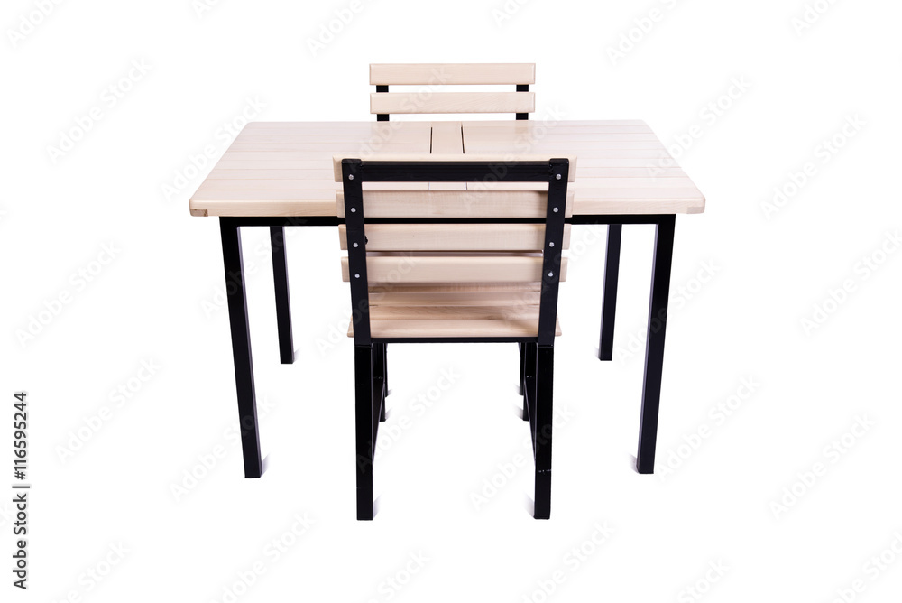 Table furniture isolated on the white Table furniture isolated on the white