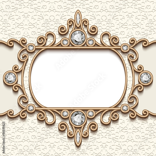 Gold jewelry vignette