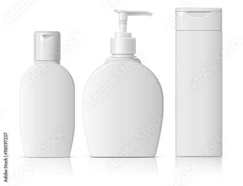 Realistic Cosmetic bottle can sprayer container.