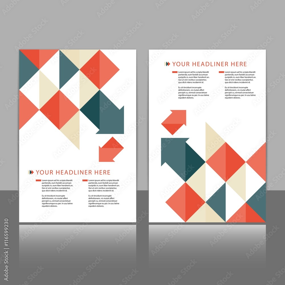 Polygonal brochure template