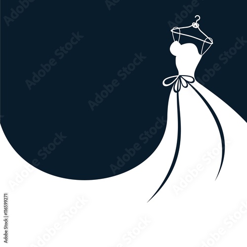 White bride dress