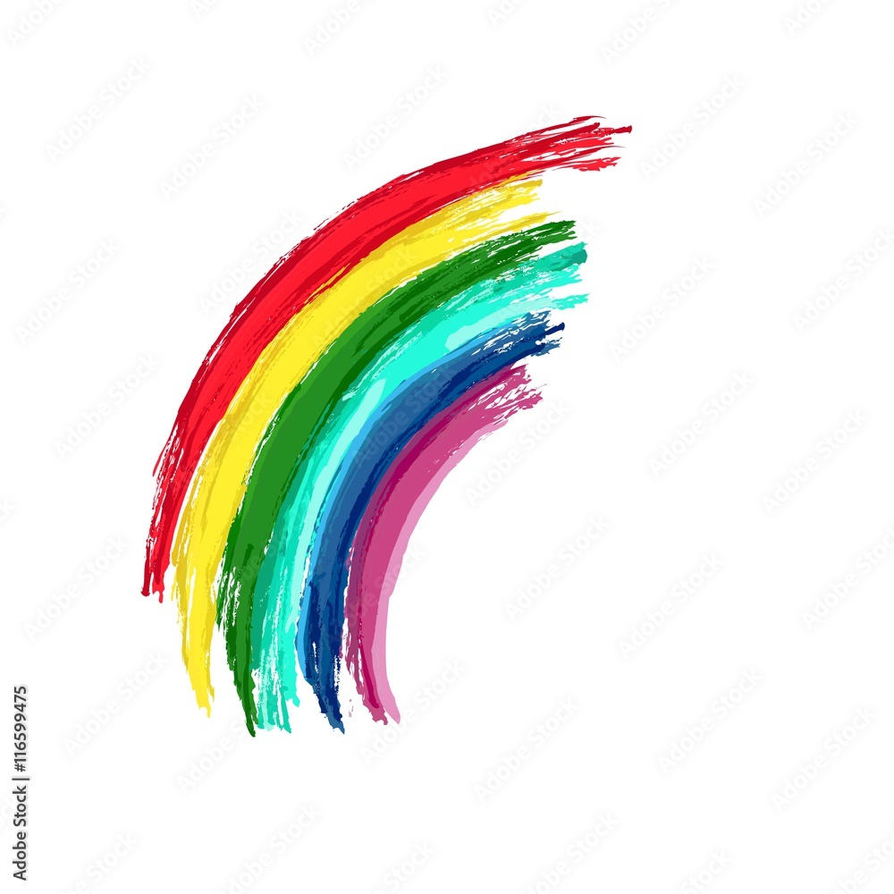 Fototapeta premium Watercolor rainbow
