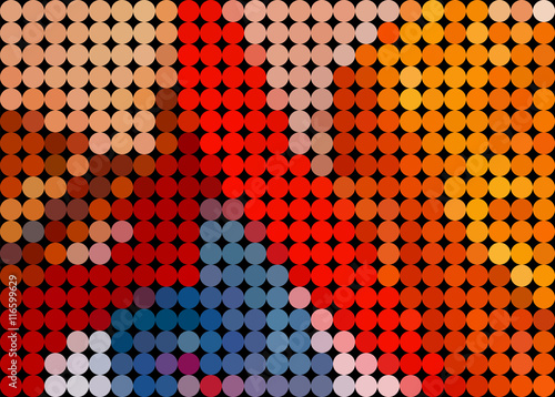 colorful dots circles multicolor geometric low poly gradient graphic background vector eps10