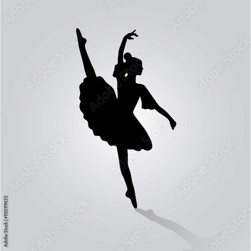 Ballet dancer silhouette
