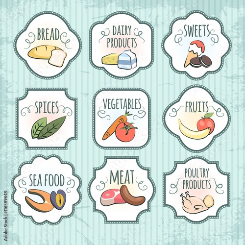 Healthy food badges