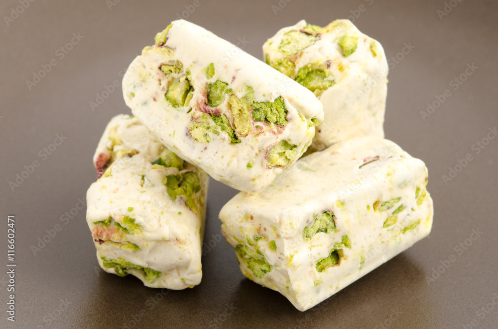 Weißer Nougat Stock-Foto | Adobe Stock