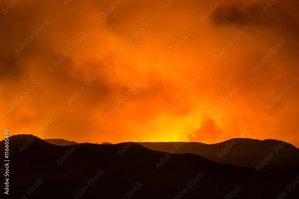 Smoke Billows in Sand Fire