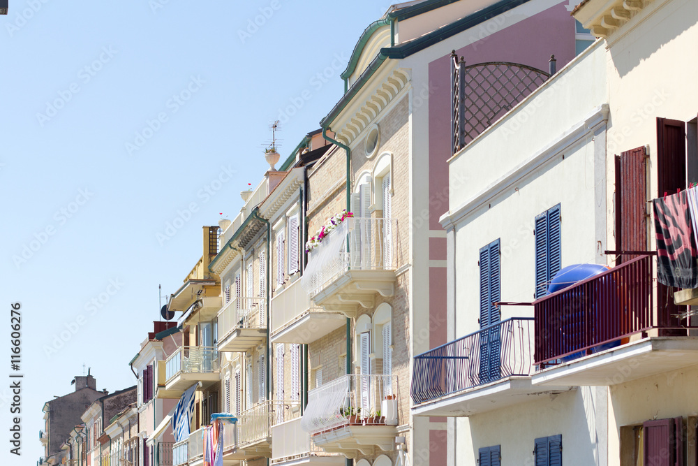 Porto Recanati typical town