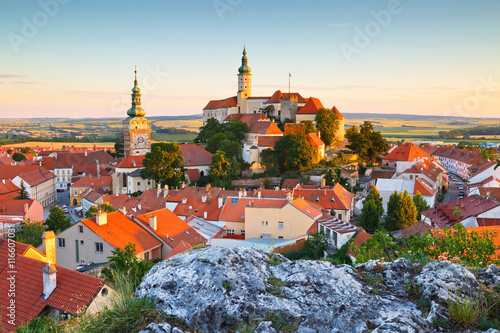 Town of Mikulov in Moravia, Czech Republic.