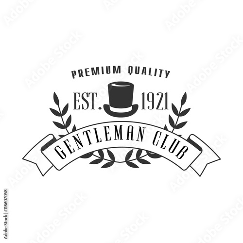 Premium Quality Gemtleman Club Label Design