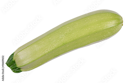 Fresh vegetable marrow isolated on white