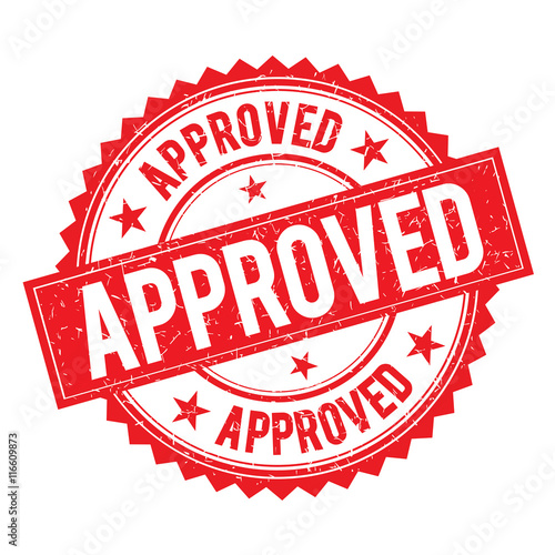 Approved Stamp Icon Sign