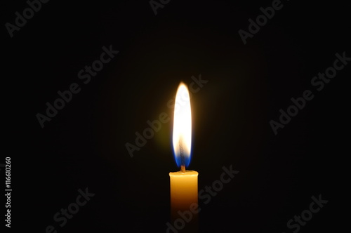 candle light in the dark night