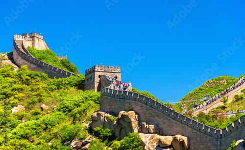 Fotografia, Obraz View of the Great Wall at Badaling - China
