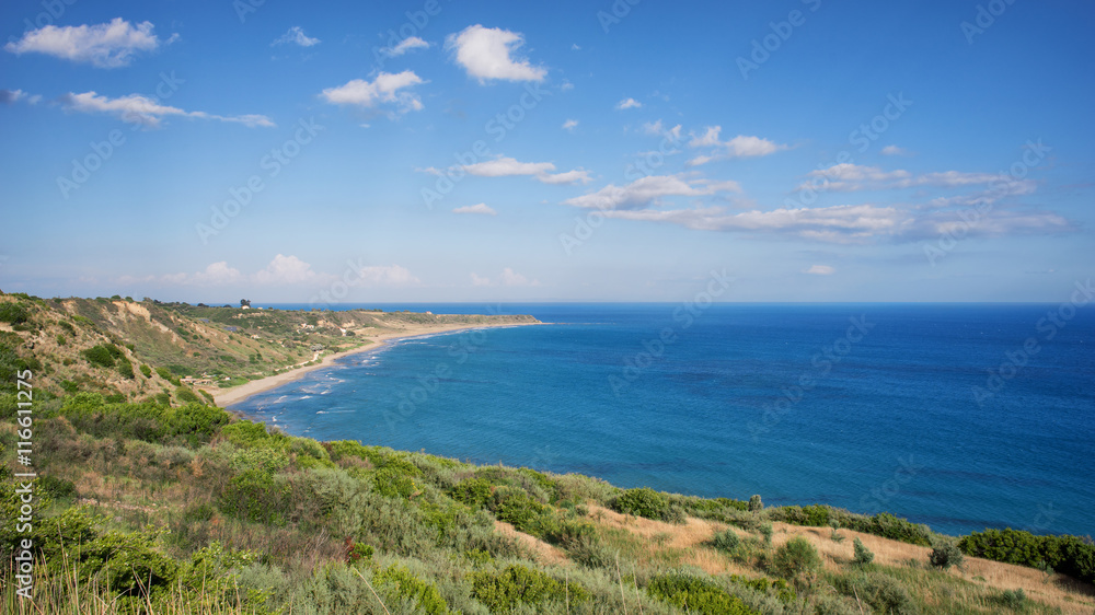 Mounda beach in Kefalonia, Ionian islands, Greece