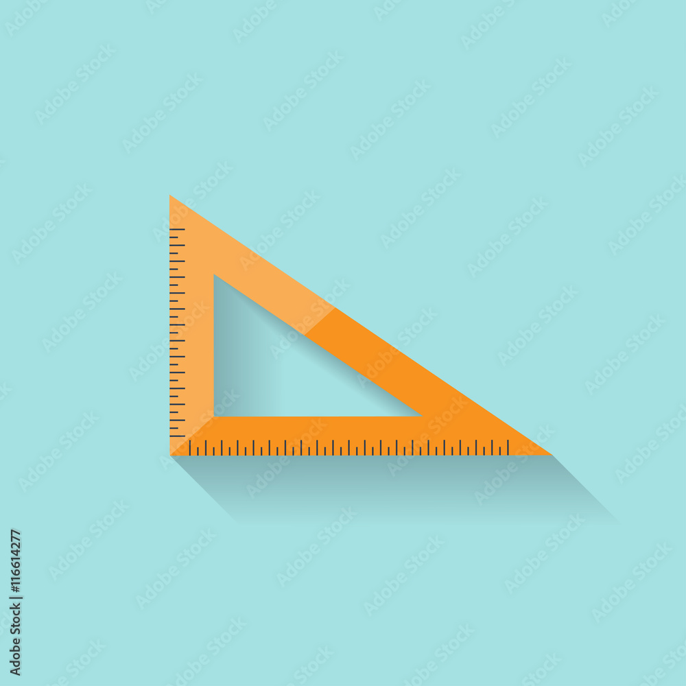 Ruler in a flat style. Scale. Width and length. Measurement tool. Vector illustration. Ruler in a flat style. Scale. Width and length. Measurement tool. Vector illustration.