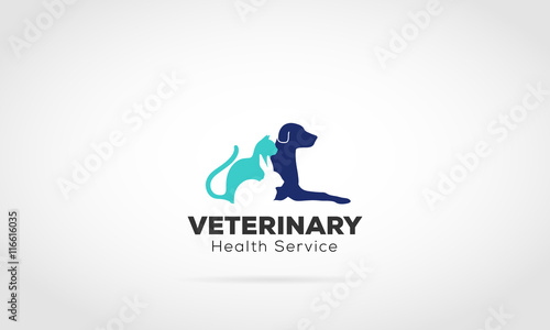 Fototapeta Naklejka Na Ścianę i Meble -  Pet Care Logo