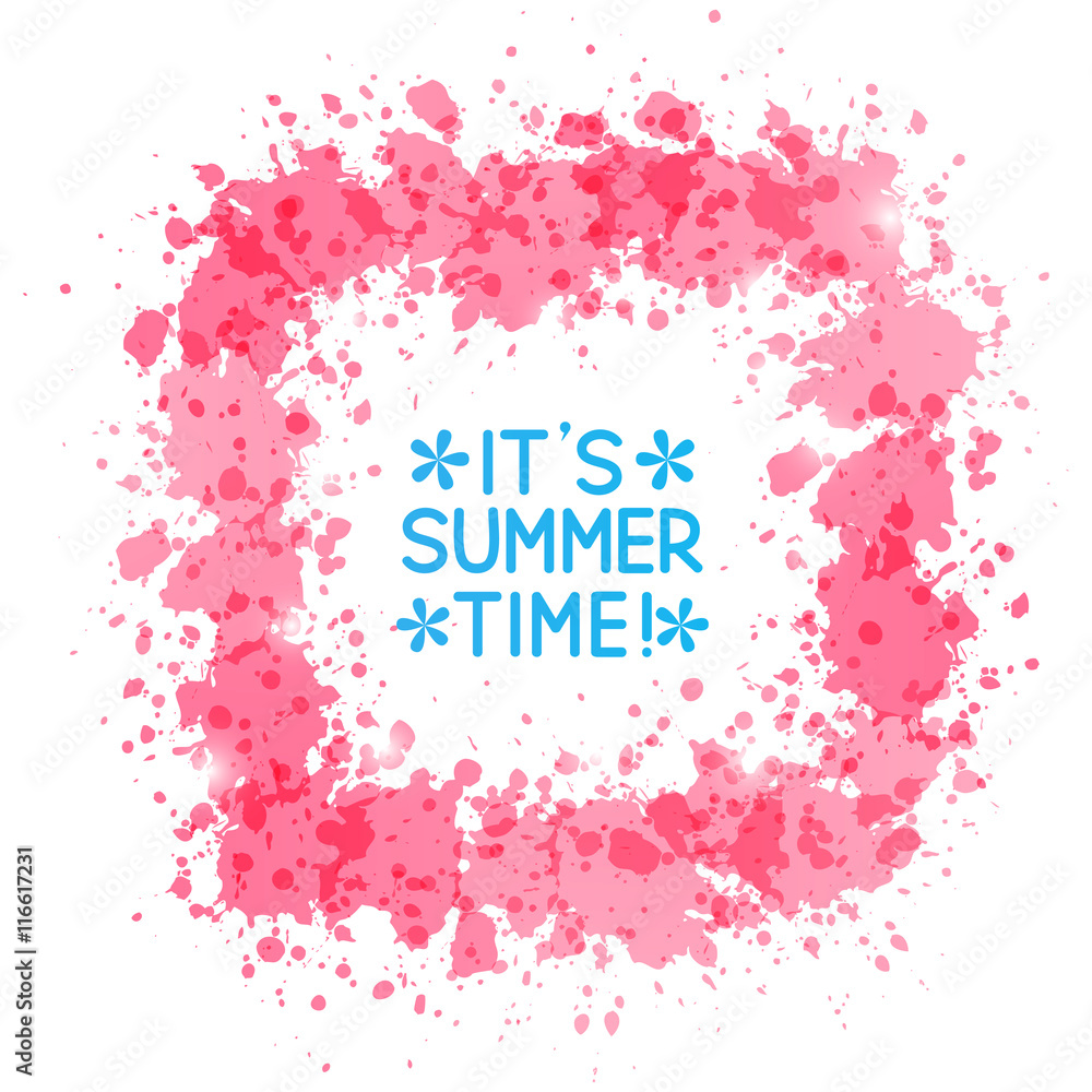 Obraz premium Pink paint frame for Your design