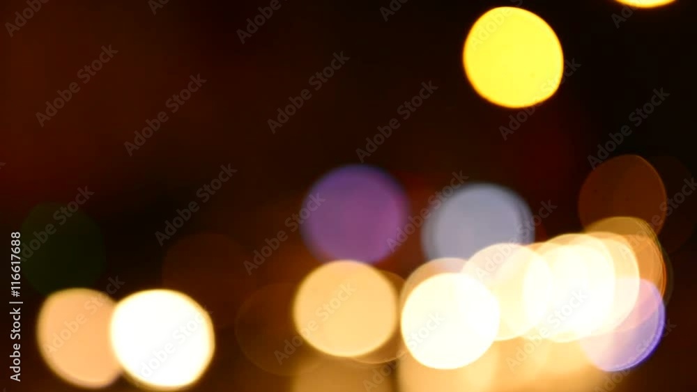 konvoy trafiği ve bokeh ışıkları konvoy trafiği ve bokeh ışıkları