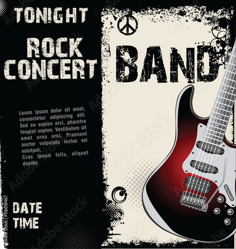 Rock concert grunge background